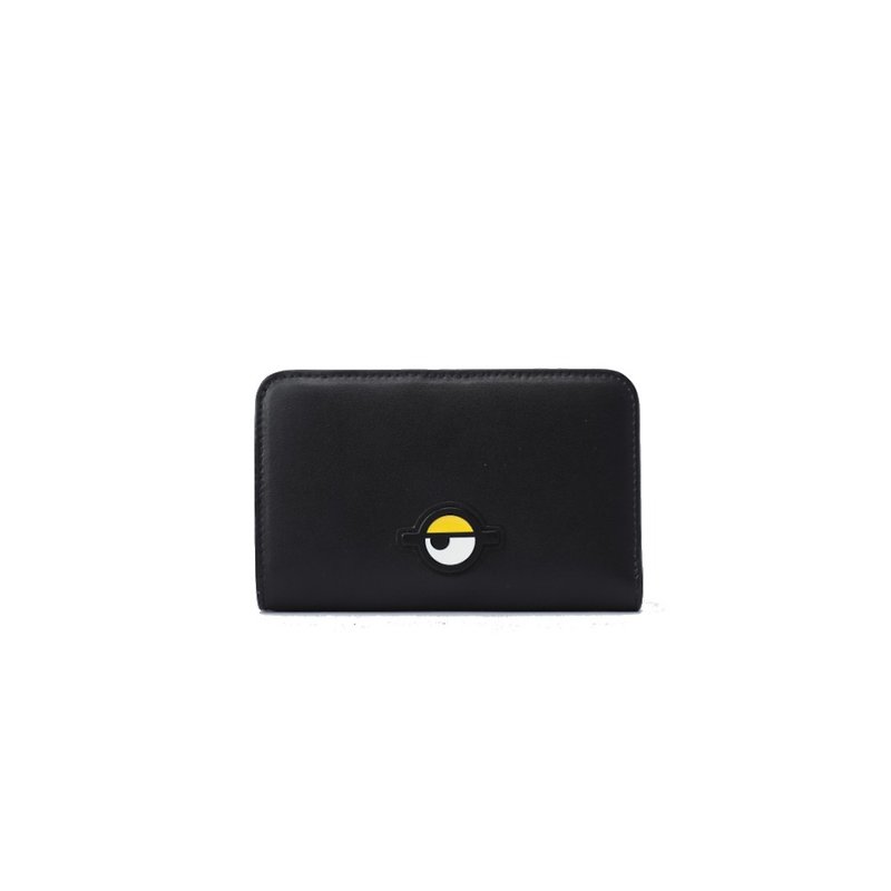 Minions Leather Long Wallet - Wallets - Genuine Leather Black