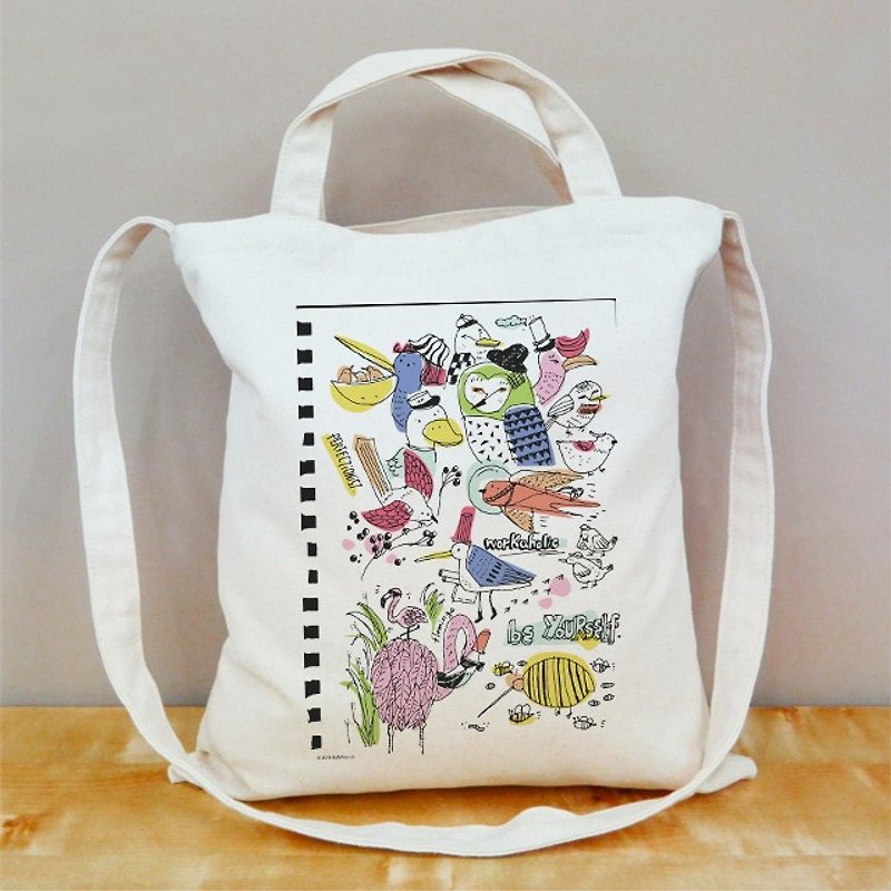 A large collection of animal straight canvas bag - Clutch Bags - Cotton & Hemp 