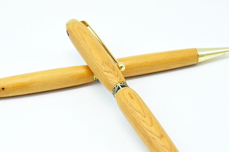 【Raw Ball Pen-Taiwan Cypress. Taiwan Long Cypress】 - ปากกา - ไม้ สีนำ้ตาล