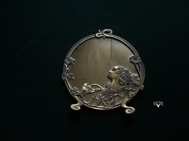 【老時光 OLD-TIME】早期台灣製仕女桌鏡 - 擺飾/家飾品 - 其他材質 