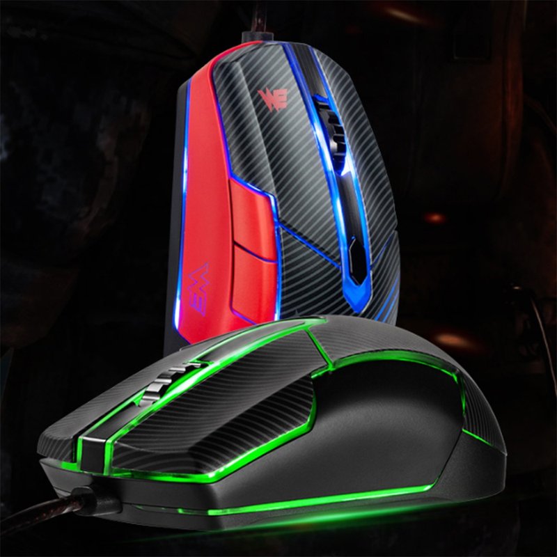 【免運特惠】ZR-65電競滑鼠有線吃雞LOL宏編程電腦游戲 - 電腦配件 - 其他材質 紅色
