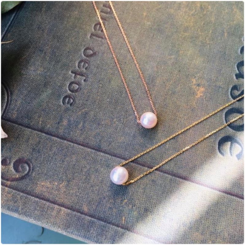 【Jewelry Ya 茱麗葉】淡水養珠 - 經典單顆 - 14K 黃K金 珍珠項 - 項鍊 - 珍珠 