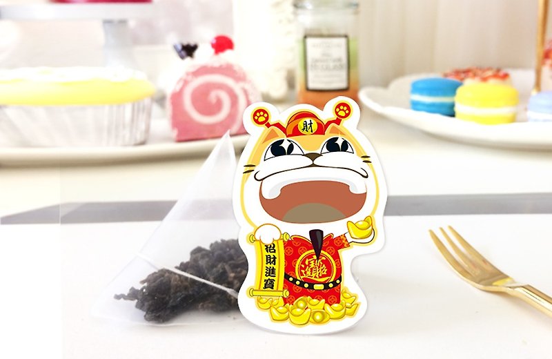 Cat obsessed tea・Miao of Fortune Yushou tea bag Japanese cute handmade cat shape tea bag creative wedding small things - ชา - อาหารสด สึชมพู