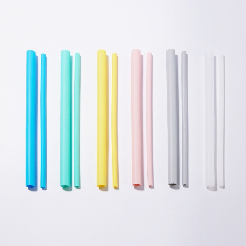 [Buy one, get one free] YCCT Silicone straw - a flexible and flexible beverage partner - Reusable Straws - Stainless Steel Multicolor