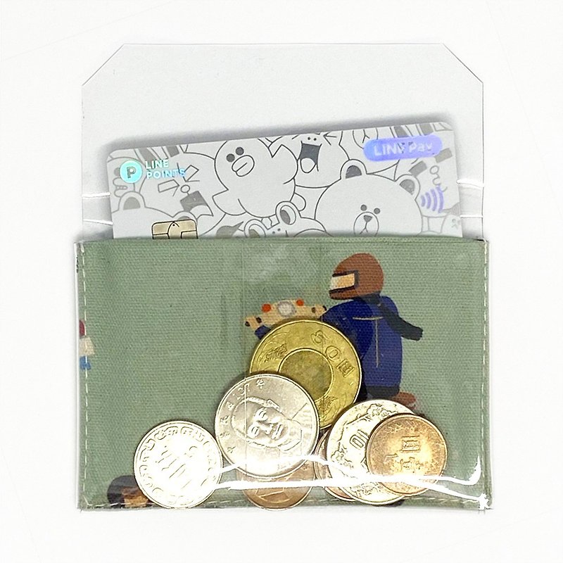 [Preferred gift] Safe and easy to carry | Business card holder [Minimalist coin purse] Odomai - กระเป๋าใส่เหรียญ - วัสดุอื่นๆ สีเขียว