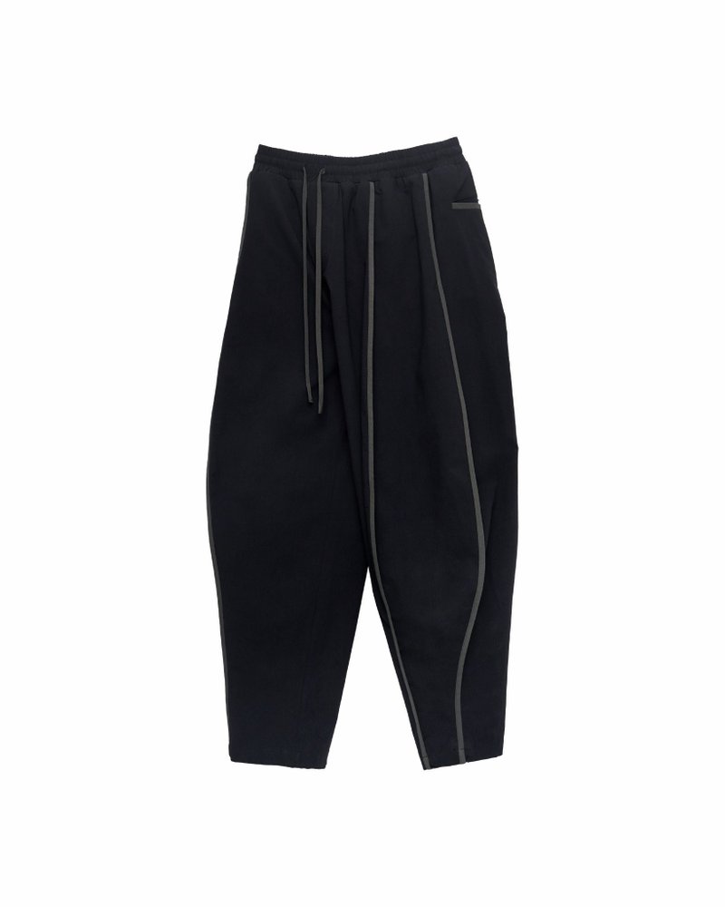 Balloon Binding Pants - Unisex Pants - Cotton & Hemp Black