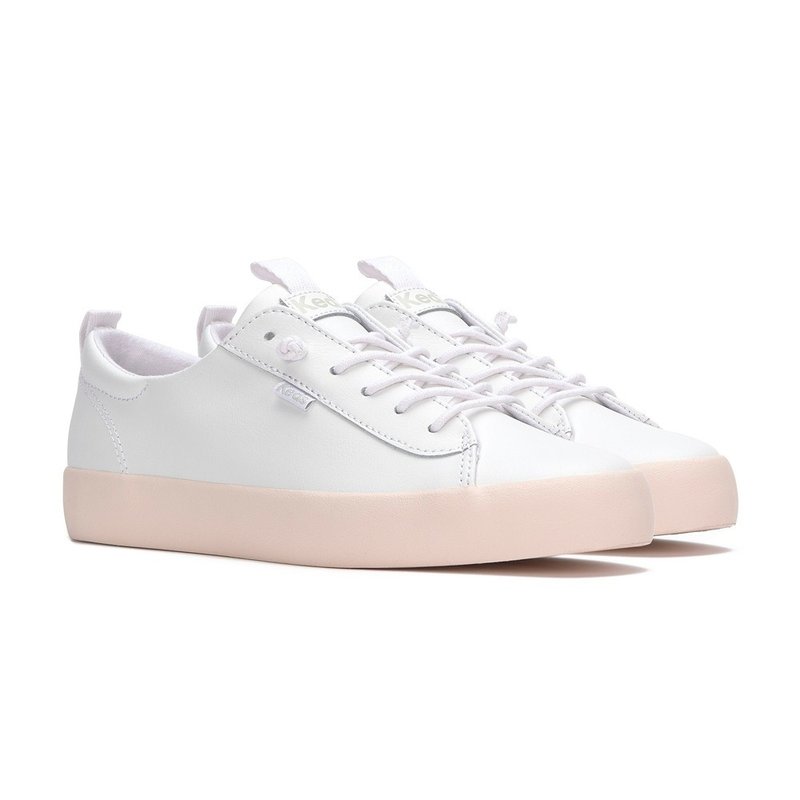 KEDS KICKBACK LEATHER POP FOXING 質感皮革休閒鞋 WH68414 - 女休閒鞋/帆布鞋 - 真皮 