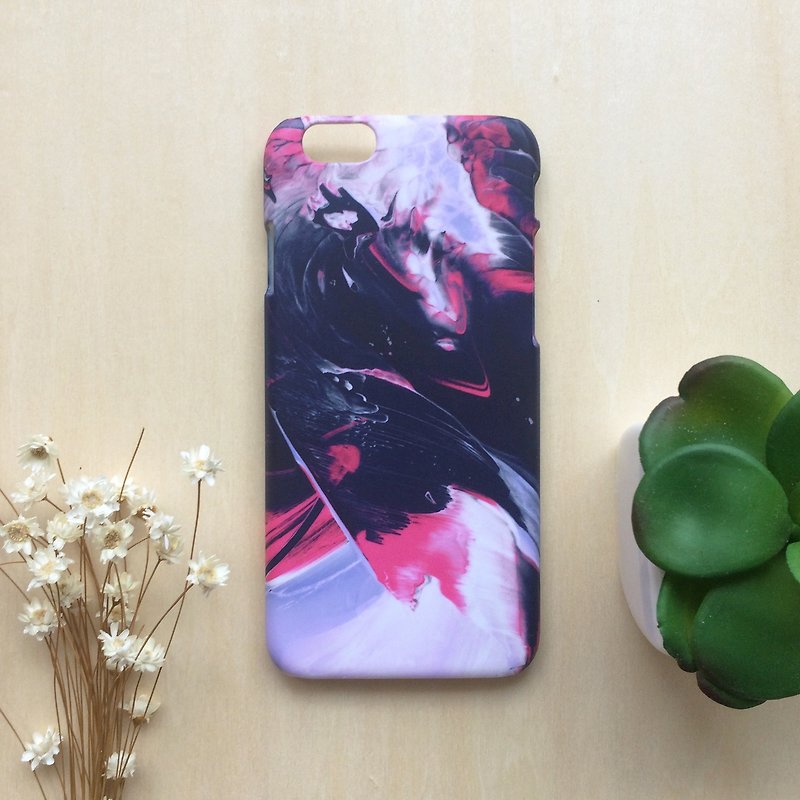 Pink Fashion oilpainting. Matte Case (iPhone, HTC, Samsung, Sony) - เคส/ซองมือถือ - พลาสติก สึชมพู