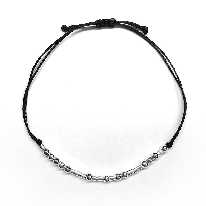 Custom Morse Code Bracelet | Morse Code Bracelet | Morse Code - Bracelets - Sterling Silver Silver