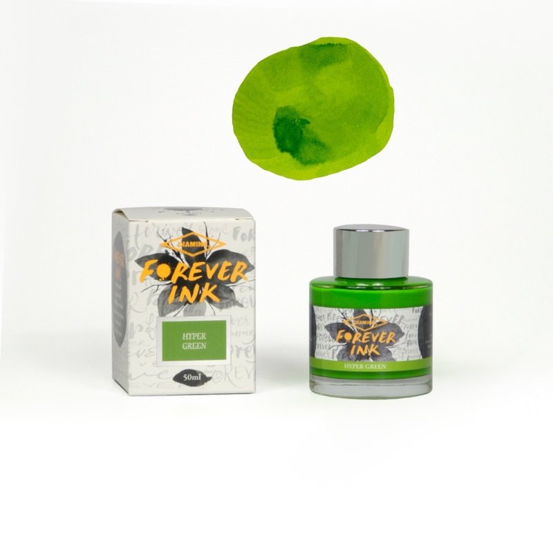 Diamine 永恆墨水 50ml - 超級綠色 - 墨水/鋼筆墨水 - 玻璃 綠色