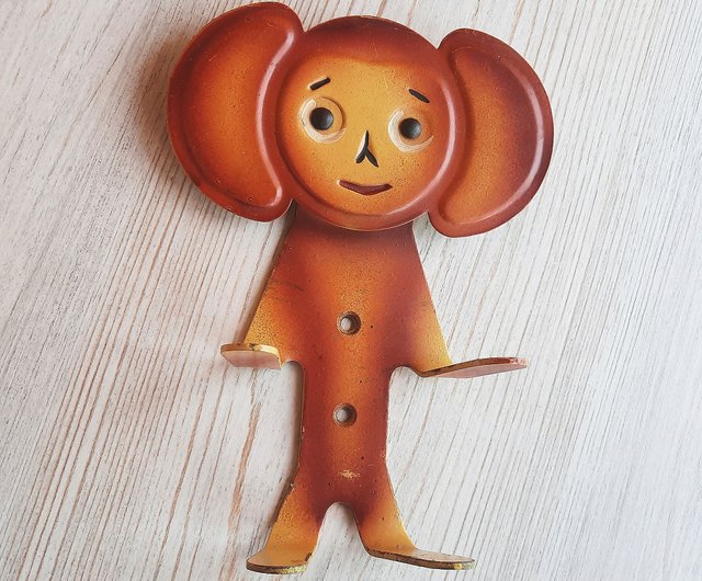 ヴィンテージ チェブラーシュカ バッジ4個セット レトロ ヴィンテージ