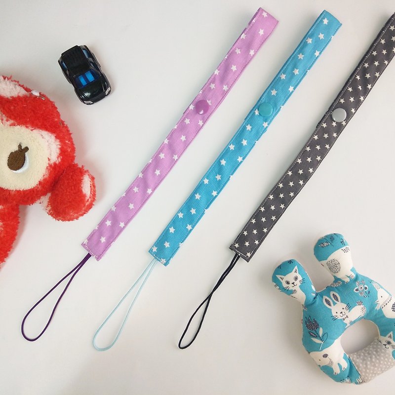 Marshmallow stars-3 colors are available. Dual-purpose toy chain - Baby Bottles & Pacifiers - Cotton & Hemp Blue