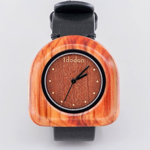 1多點 【Idodan】原木腕錶 - 台灣杉系列 - 方圓形 42mm
