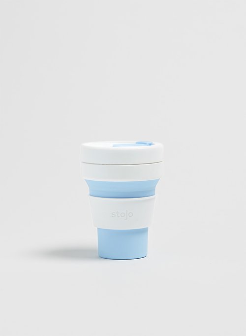 Overall Stojo - 環保高耐熱矽膠摺疊杯12oz - 天藍色