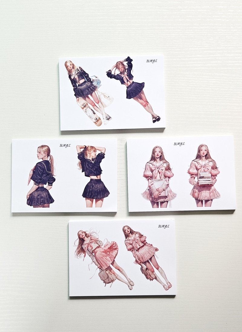 School Muse Sticker Pack 1 - 便條紙/便利貼 - 紙 多色