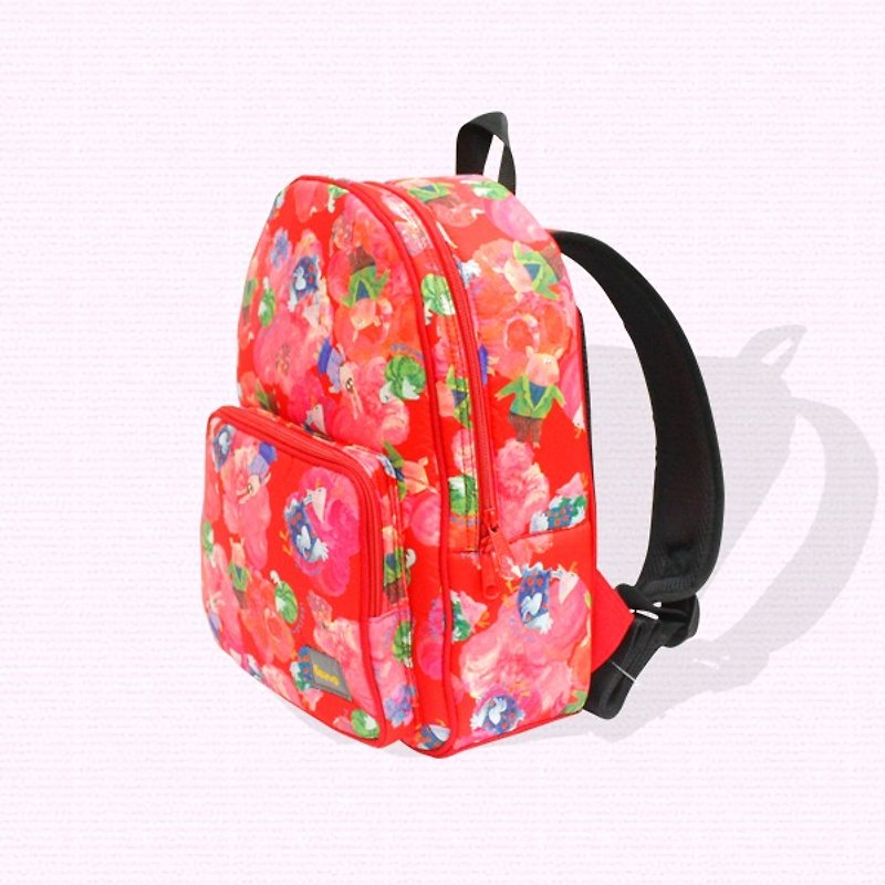 Air backpack for kids - water repellence / red (gooster) - กระเป๋าเป้สะพายหลัง - วัสดุกันนำ้ สีแดง