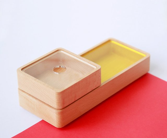 木製収納ボックス-夏限定（組み合わせ）─ホームオフィスの小さな