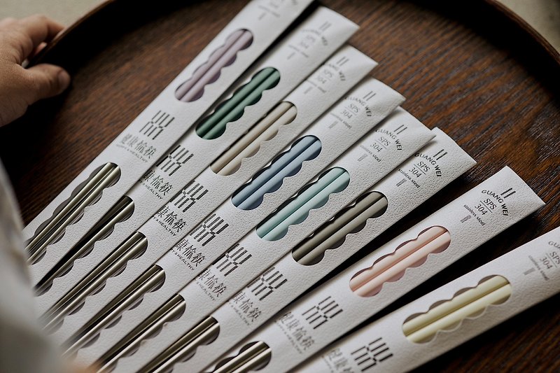 【繽紛８色】短款1雙入 304不鏽鋼筷子 台灣製 - 筷子/筷子架 - 不鏽鋼 多色