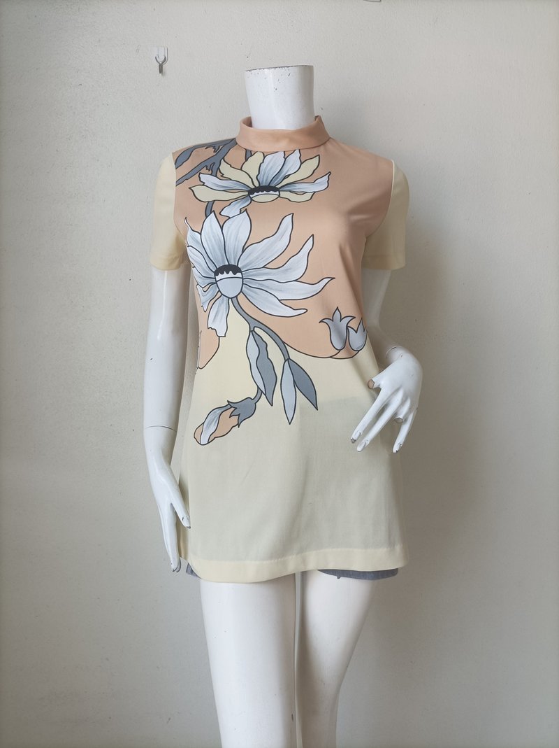 Vtg, Paul & Joe Floral See through Top Size 1 Small Made in France - 女上衣/長袖上衣 - 聚酯纖維 