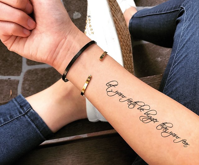 32 Best Faith Over Fear Tattoo Ideas  Read This First  Wrist tattoos for  women Tattoos for guys Fear tattoo