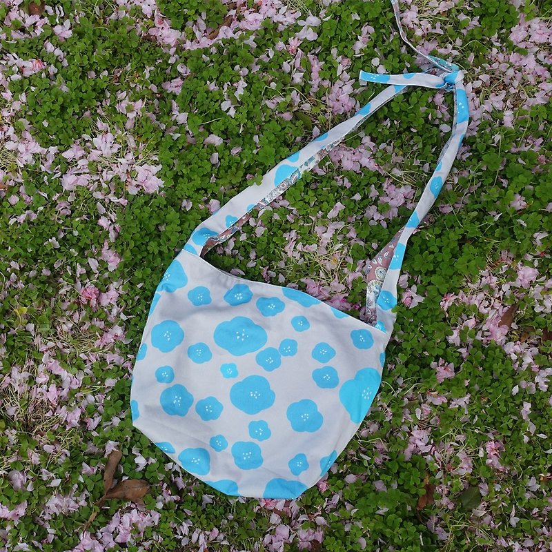 Cloud Flower Crossbody Shoulder Bag - Messenger Bags & Sling Bags - Cotton & Hemp 