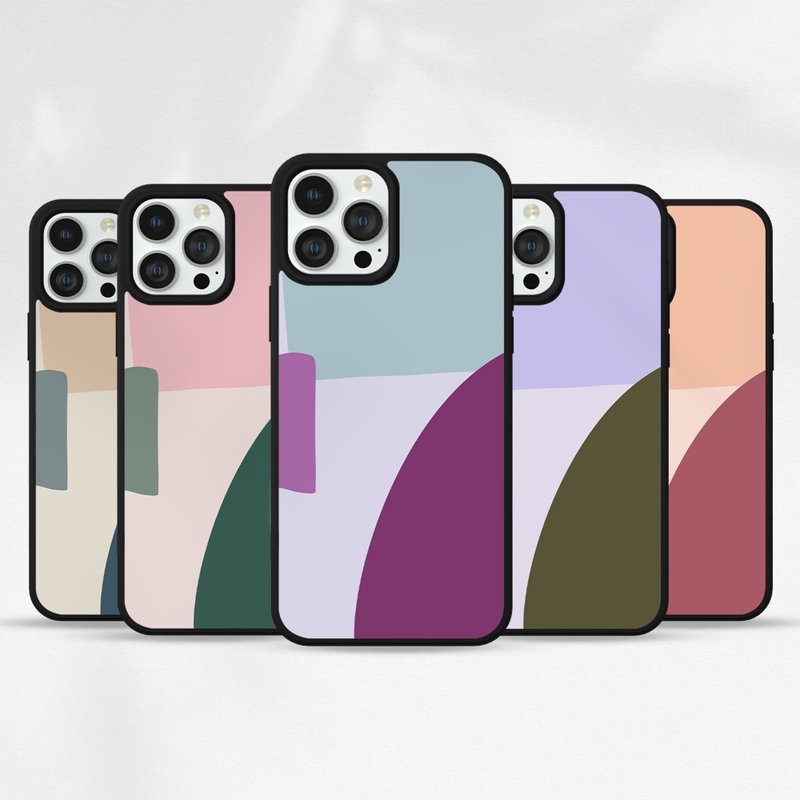 Customized iPhone 14 13 12 11 Pro Case Samsung P19 Abstract Geometric 10 - Phone Cases - Plastic Multicolor