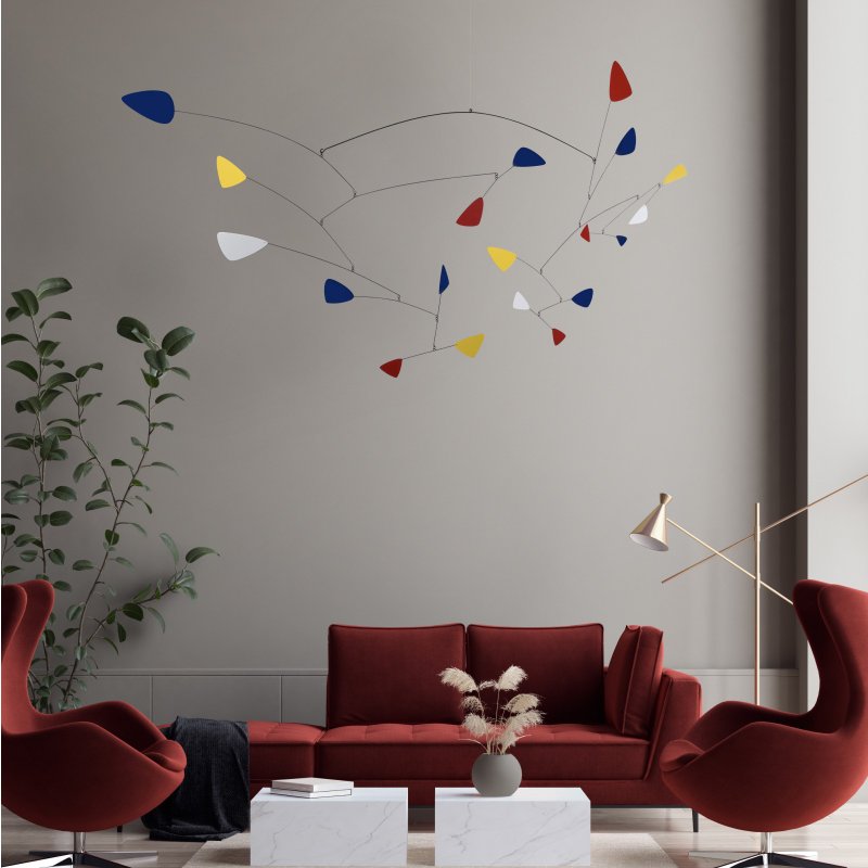 西班牙 VOLTA MILAN 紅黃藍撞色藝術懸掛裝飾  別墅大平層掛件 - 擺飾/家飾品 - 其他材質 多色