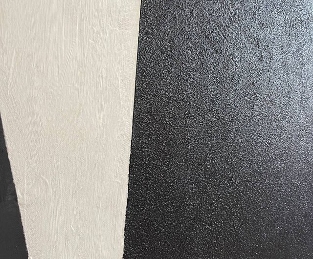 抽象アクリル画 黒と白の作品 黒とグレーの抽象画 黒の抽象画 壁アート グレーのテクスチャ壁
