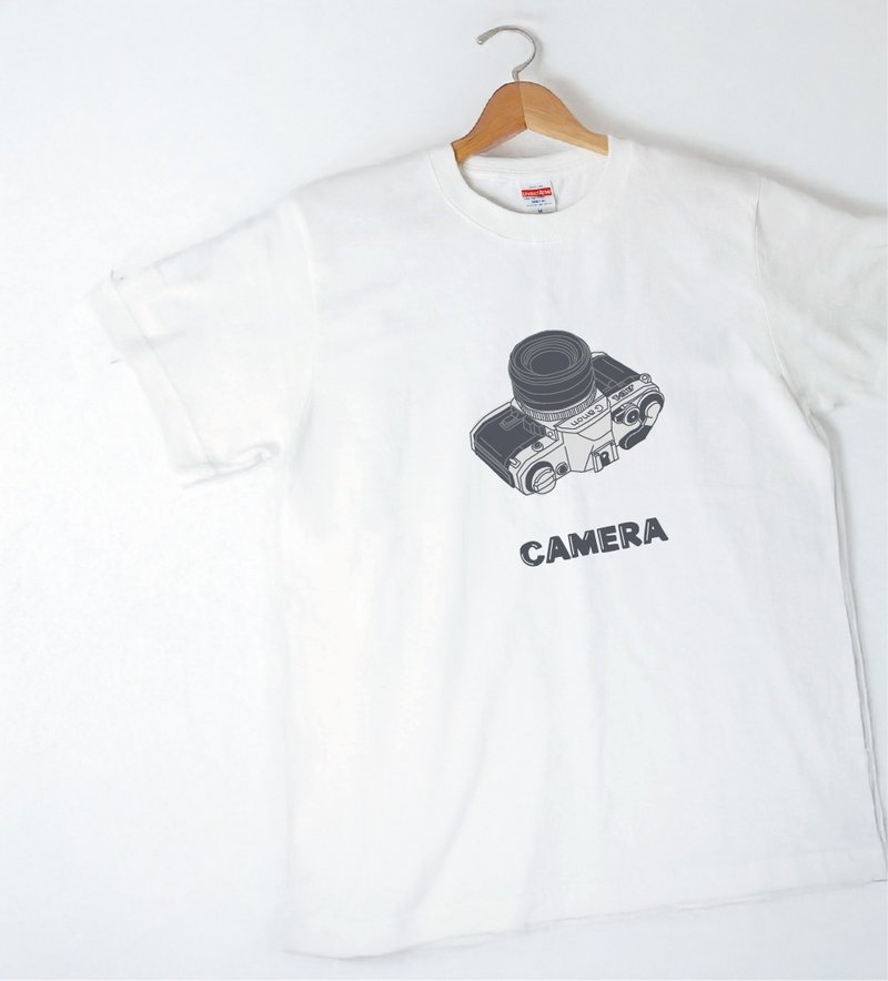 AE-1 底片相機 T恤 | Camera T-shirt | 菲林 |イラスト| A023 - 男 T 恤 - 棉．麻 多色