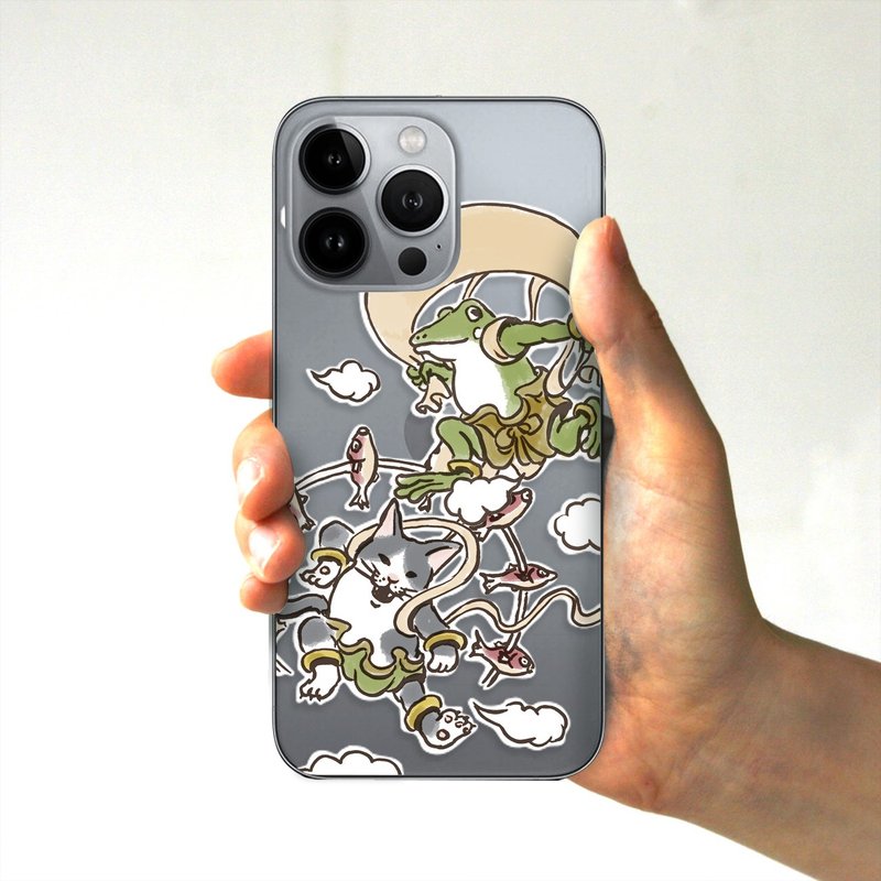 iPhoneケース　風神雷神　透明 - 手機殼/手機套 - 塑膠 透明