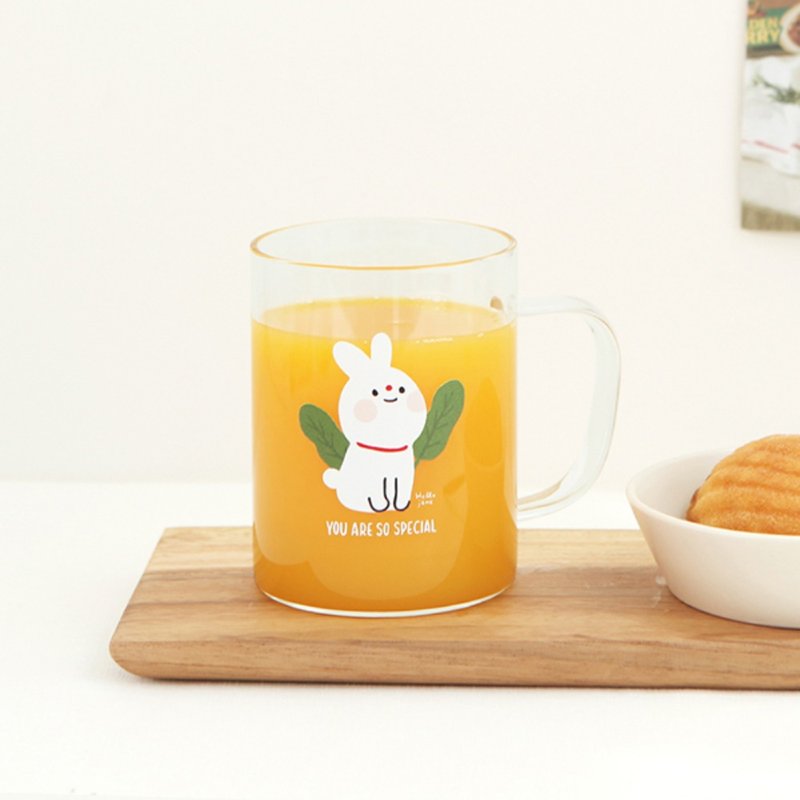 Mug 馬克造型系列 玻璃杯  01.PoPo - 咖啡杯/馬克杯 - 玻璃 白色