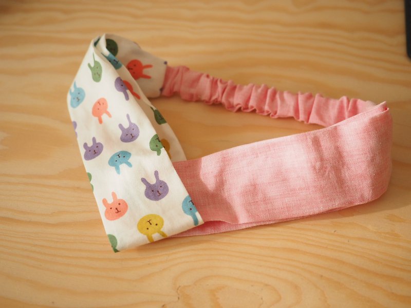 Handmade Little Rabbit Headband - Hair Accessories - Cotton & Hemp Multicolor