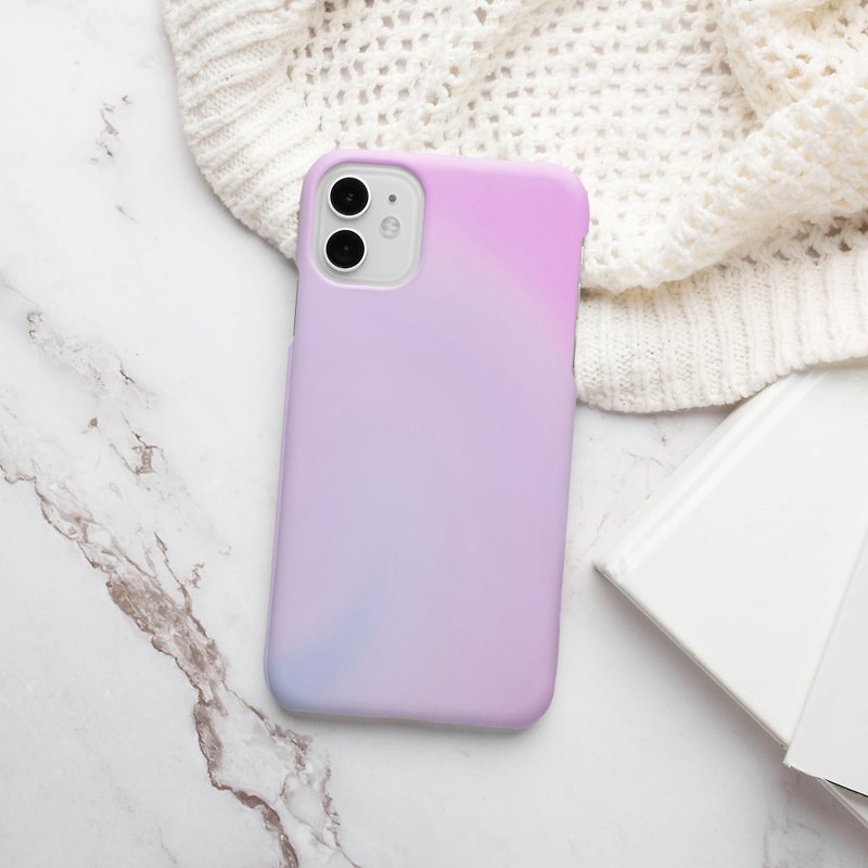 Customized iPhone Matte Case 14 13 Pro Pastel Liquid 3 5 Pink Blue - Phone Cases - Plastic Multicolor