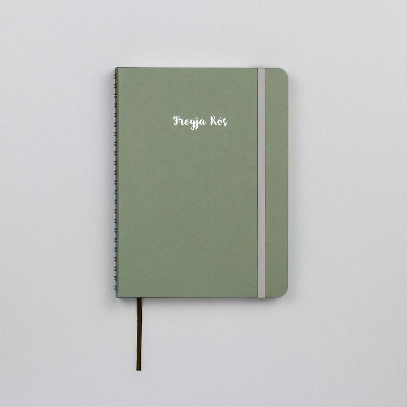 Plain Olive A5 Notebook / Sketchbook - สมุดบันทึก/สมุดปฏิทิน - กระดาษ สีเขียว