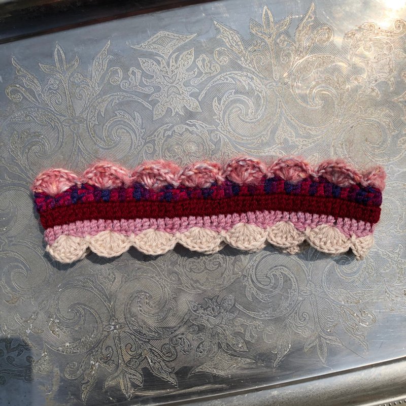 lace braided headband - Headbands - Other Man-Made Fibers Red