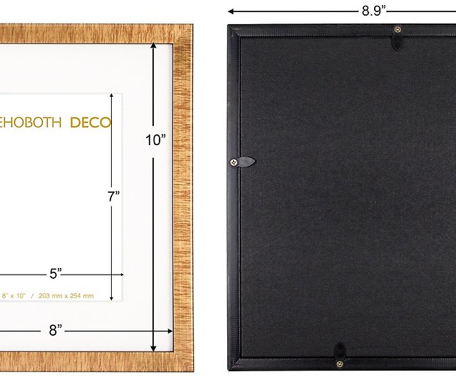 8x10 Relic Gold Picture Frame w/ 5x7 Double Mats or Oval Opening Mat - Shop  Rehoboth Deco Picture Frames - Pinkoi