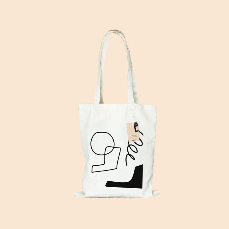 shape tote bag - 手提包/手提袋 - 其他材質 白色
