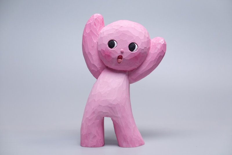 オ・マル - 人形・フィギュア - 木製 ピンク