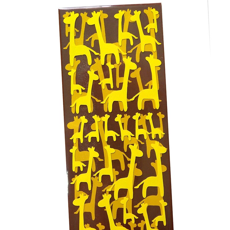 Giraffe Stickers - สติกเกอร์ - วัสดุกันนำ้ สีเหลือง