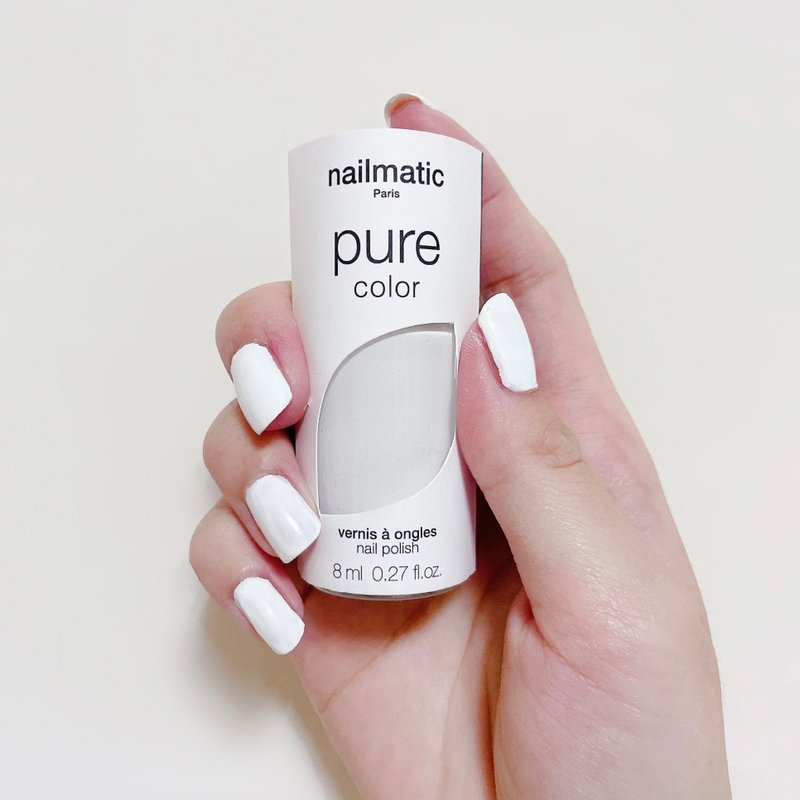 nailmatic 純色生物基經典指甲油-YSE-月光白 - 指甲油/指甲貼 - 樹脂 白色