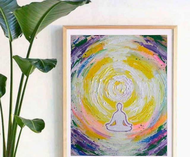 瞑想絵画オリジナルアートスピリチュアルアート禅アートワーク