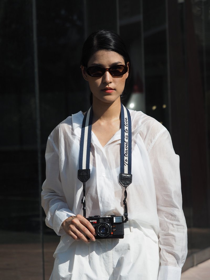 CAMERA STRAP : LARGE SIZE / Personalized name by YES IDID. - 相機/拍立得/底片相機 - 棉．麻 多色