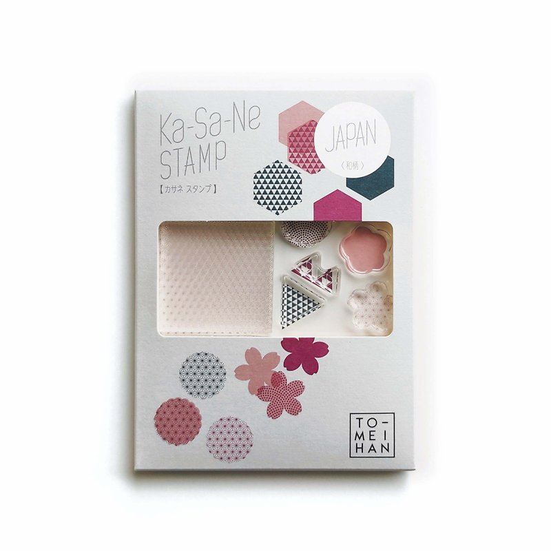Enjoy unlimited creative Japanese pattern stamp Ka-Sa-Ne STAMP [Japanese pattern] - Stamps & Stamp Pads - Resin Transparent