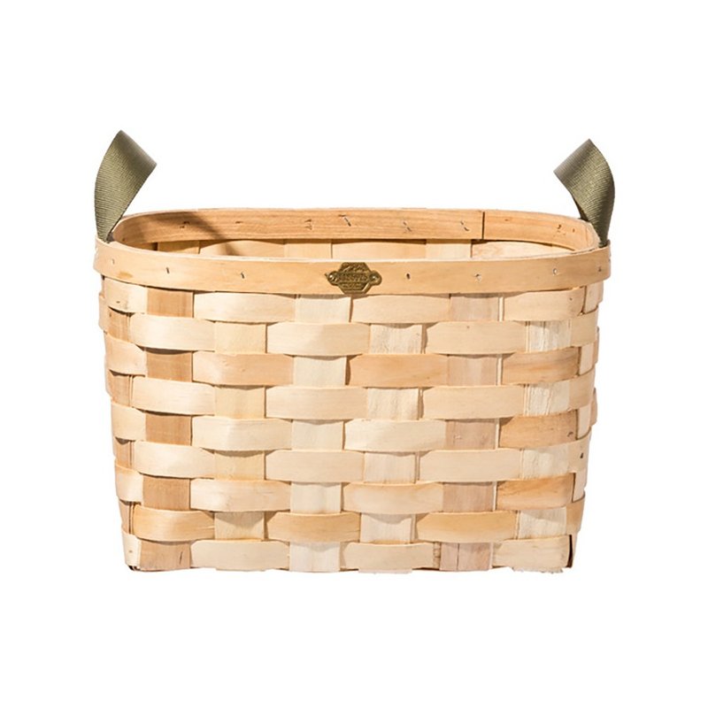 WOODEN BASKET NATURAL Rectangle 木製置物籃 – 長方形 / 原色 - 層架/置物架/置物籃 - 木頭 卡其色