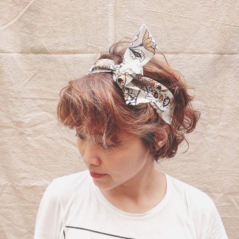 Amoeba Simple Headband - Headbands - Polyester White
