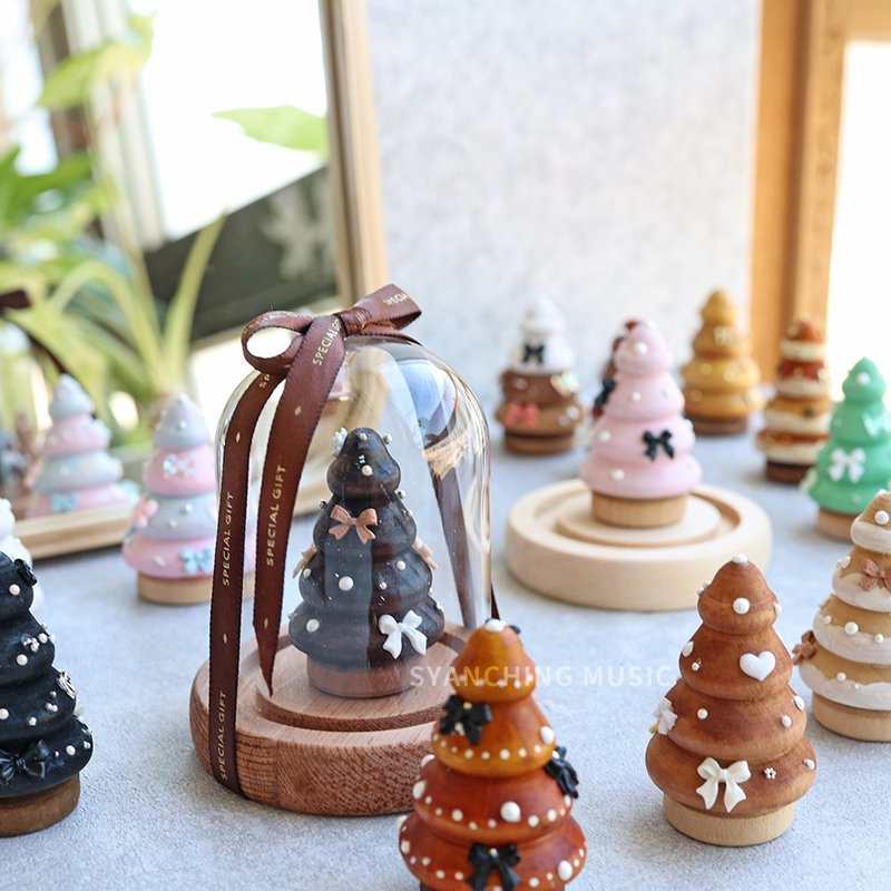手作夢幻小樹 - 附贈玻璃罩 聖誕裝飾 - 裝飾/擺設  - 木頭 多色