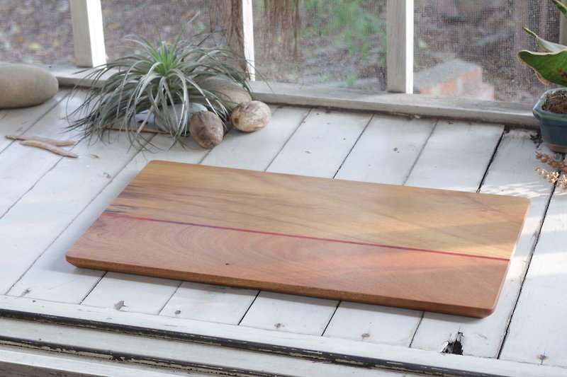 Handmade wooden tray tray / African mahogany, hardwood - จานเล็ก - ไม้ สีนำ้ตาล