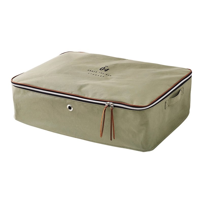 Basic Number- Extra Large Storage Bag (Khaki Green) - Storage - Cotton & Hemp Green