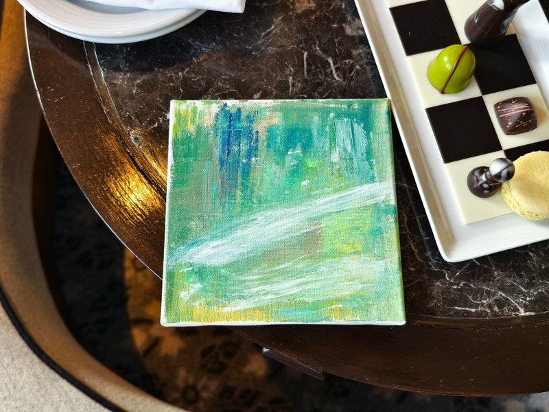 壓克力水彩畫/風景畫/抽象畫/無框畫/療癒畫/裝飾畫 - 海報/掛畫/掛布 - 棉．麻 