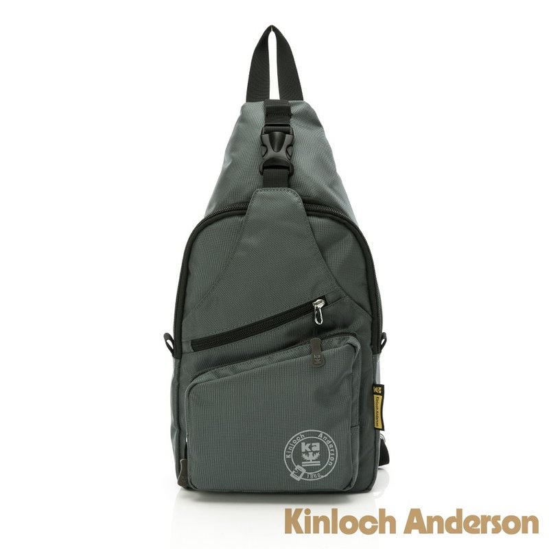 [Kim Anderson] Extremely functional 3Way water-repellent multi-layer storage bicycle bag - gray green - Messenger Bags & Sling Bags - Nylon Green